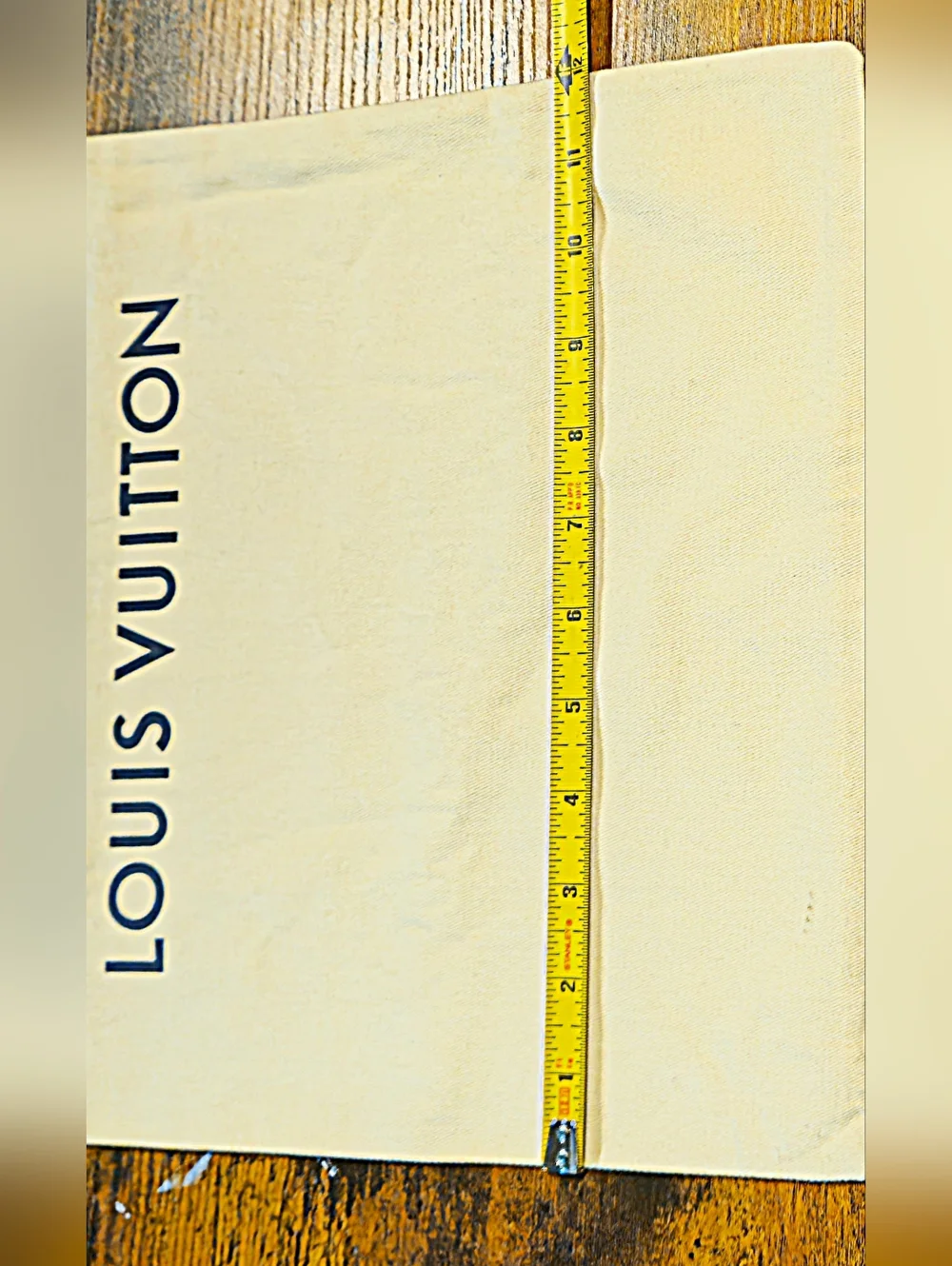 NEW Louis Vuitton Cream Dust Bag Blue Drawstring Speedy 25 30 PM Handbag Storage